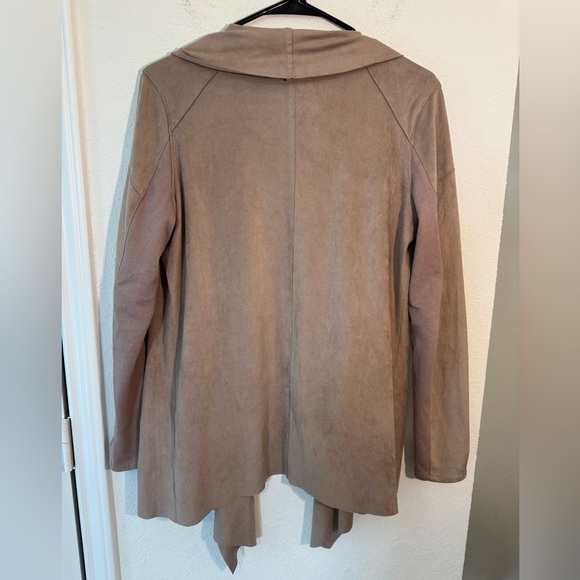 Blank NYC Tan Cloud Nine Drape Jacket Cardigan Womens Size Medium - Picture 10 of 13